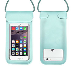 Coque Pochette Etanche Waterproof Universel W10 pour Accessories Da Cellulare Bastone Selfie Bleu