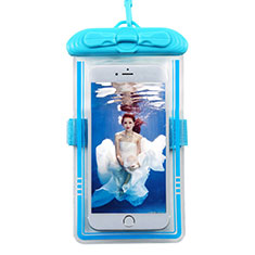 Coque Pochette Etanche Waterproof Universel W11 pour Nokia G60 5G Bleu Ciel
