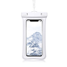 Coque Pochette Etanche Waterproof Universel W12 pour Accessories Da Cellulare Bastone Selfie Blanc