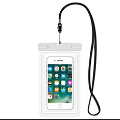 Coque Pochette Etanche Waterproof Universel W16 pour Accessories Da Cellulare Bastone Selfie Blanc