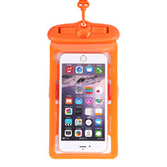 Coque Pochette Etanche Waterproof Universel W18 pour Xiaomi Redmi 10 India Orange