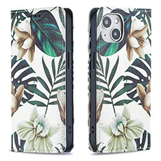 Coque Portefeuille Fleurs Livre Cuir Etui Clapet pour Apple iPhone 14 Plus Mixte