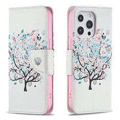 Coque Portefeuille Fleurs Livre Cuir Etui Clapet Z02 pour Apple iPhone 15 Pro Max Mixte