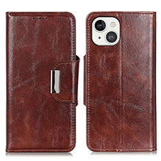 Coque Portefeuille Livre Cuir Etui Clapet A01 pour Apple iPhone 13 Marron