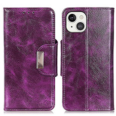 Coque Portefeuille Livre Cuir Etui Clapet A01 pour Apple iPhone 13 Mini Violet