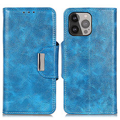 Coque Portefeuille Livre Cuir Etui Clapet A01 pour Apple iPhone 15 Pro Max Bleu