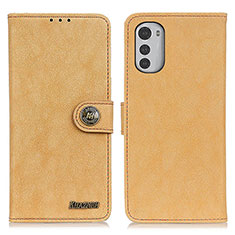 Coque Portefeuille Livre Cuir Etui Clapet A01D pour Motorola Moto E32 Or