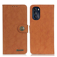 Coque Portefeuille Livre Cuir Etui Clapet A01D pour Motorola Moto G 5G (2022) Marron