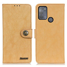 Coque Portefeuille Livre Cuir Etui Clapet A01D pour Motorola Moto G50 Or