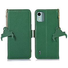 Coque Portefeuille Livre Cuir Etui Clapet A01D pour Nokia C12 Pro Vert