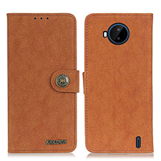 Coque Portefeuille Livre Cuir Etui Clapet A01D pour Nokia C20 Plus Marron