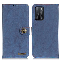 Coque Portefeuille Livre Cuir Etui Clapet A01D pour Oppo A55 5G Bleu