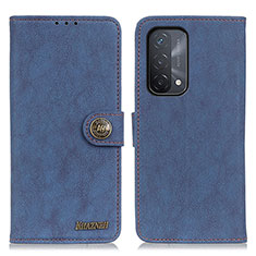 Coque Portefeuille Livre Cuir Etui Clapet A01D pour Oppo A74 5G Bleu