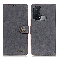 Coque Portefeuille Livre Cuir Etui Clapet A01D pour Oppo Reno5 A Noir