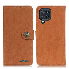 Coque Portefeuille Livre Cuir Etui Clapet A01D pour Samsung Galaxy M32 4G Marron