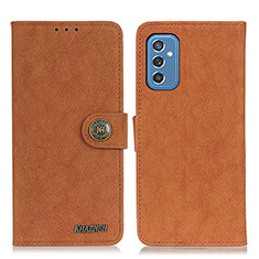 Coque Portefeuille Livre Cuir Etui Clapet A01D pour Samsung Galaxy M52 5G Marron