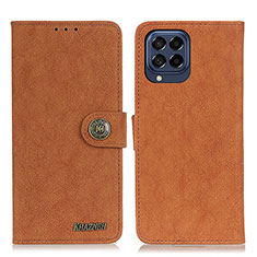 Coque Portefeuille Livre Cuir Etui Clapet A01D pour Samsung Galaxy M53 5G Marron