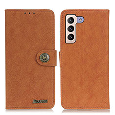 Coque Portefeuille Livre Cuir Etui Clapet A01D pour Samsung Galaxy S24 Plus 5G Marron