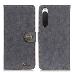 Coque Portefeuille Livre Cuir Etui Clapet A01D pour Sony Xperia 10 IV Noir