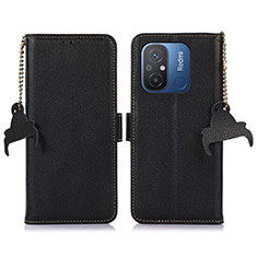 Coque Portefeuille Livre Cuir Etui Clapet A01D pour Xiaomi Redmi 11A 4G Noir