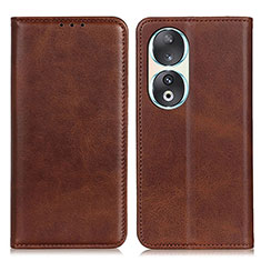 Coque Portefeuille Livre Cuir Etui Clapet A02D pour Huawei Honor 90 5G Marron