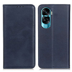 Coque Portefeuille Livre Cuir Etui Clapet A02D pour Huawei Honor 90 Lite 5G Bleu