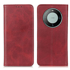 Coque Portefeuille Livre Cuir Etui Clapet A02D pour Huawei Mate 60 Rouge