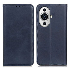 Coque Portefeuille Livre Cuir Etui Clapet A02D pour Huawei Nova 11 Bleu