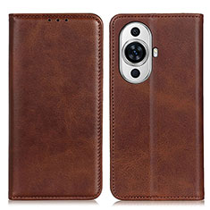 Coque Portefeuille Livre Cuir Etui Clapet A02D pour Huawei Nova 11 Marron