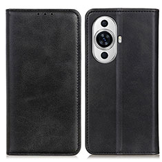 Coque Portefeuille Livre Cuir Etui Clapet A02D pour Huawei Nova 11 Pro Noir