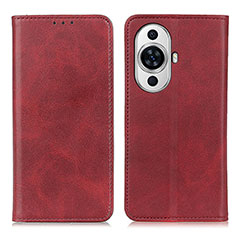 Coque Portefeuille Livre Cuir Etui Clapet A02D pour Huawei Nova 11 Pro Rouge