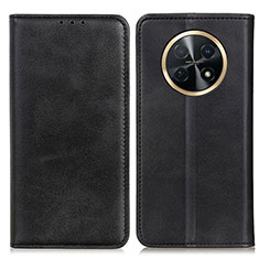 Coque Portefeuille Livre Cuir Etui Clapet A02D pour Huawei Nova Y91 Noir