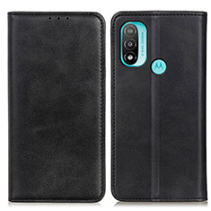 Coque Portefeuille Livre Cuir Etui Clapet A02D pour Motorola Moto E30 Noir