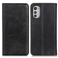 Coque Portefeuille Livre Cuir Etui Clapet A02D pour Motorola Moto E32 Noir