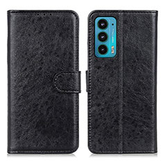 Coque Portefeuille Livre Cuir Etui Clapet A02D pour Motorola Moto Edge 20 5G Noir