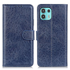 Coque Portefeuille Livre Cuir Etui Clapet A02D pour Motorola Moto Edge 20 Lite 5G Bleu