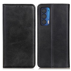 Coque Portefeuille Livre Cuir Etui Clapet A02D pour Motorola Moto Edge (2021) 5G Noir