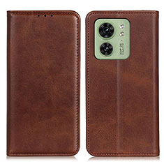 Coque Portefeuille Livre Cuir Etui Clapet A02D pour Motorola Moto Edge (2023) 5G Marron