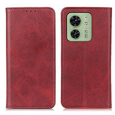 Coque Portefeuille Livre Cuir Etui Clapet A02D pour Motorola Moto Edge (2023) 5G Rouge