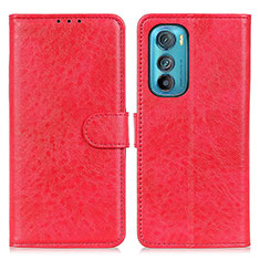 Coque Portefeuille Livre Cuir Etui Clapet A02D pour Motorola Moto Edge 30 5G Rouge