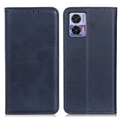 Coque Portefeuille Livre Cuir Etui Clapet A02D pour Motorola Moto Edge 30 Lite 5G Bleu