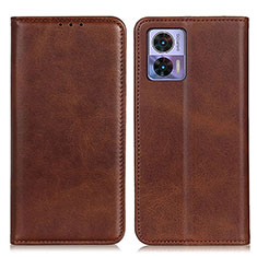 Coque Portefeuille Livre Cuir Etui Clapet A02D pour Motorola Moto Edge 30 Neo 5G Marron