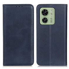 Coque Portefeuille Livre Cuir Etui Clapet A02D pour Motorola Moto Edge 40 5G Bleu