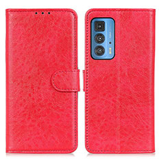 Coque Portefeuille Livre Cuir Etui Clapet A02D pour Motorola Moto Edge S Pro 5G Rouge