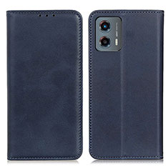 Coque Portefeuille Livre Cuir Etui Clapet A02D pour Motorola Moto G 5G (2023) Bleu