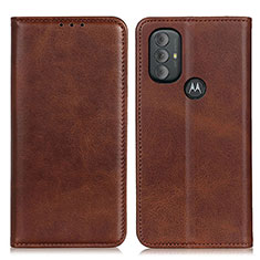 Coque Portefeuille Livre Cuir Etui Clapet A02D pour Motorola Moto G Play (2023) Marron