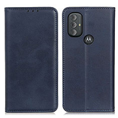 Coque Portefeuille Livre Cuir Etui Clapet A02D pour Motorola Moto G Power (2022) Bleu