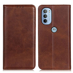 Coque Portefeuille Livre Cuir Etui Clapet A02D pour Motorola Moto G41 Marron