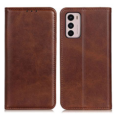 Coque Portefeuille Livre Cuir Etui Clapet A02D pour Motorola Moto G42 Marron