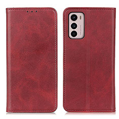 Coque Portefeuille Livre Cuir Etui Clapet A02D pour Motorola Moto G42 Rouge